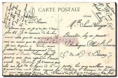 Marine Nationale — « DANTON », cuirassé d'escadre — Éditeur ELD, n° 2049 — Achterkant