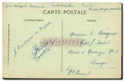 La corazzata "Danton" affondata, il 19 marzo 1917, in Medioevo — Editore Le Daley, stampa edita, Parigi — Verso