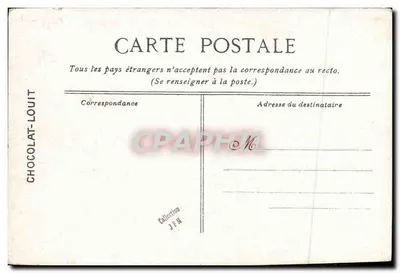 Toulon — Cichy okręt podwodny "Dard" — wydano dla Chocolat-Louit — Rewers