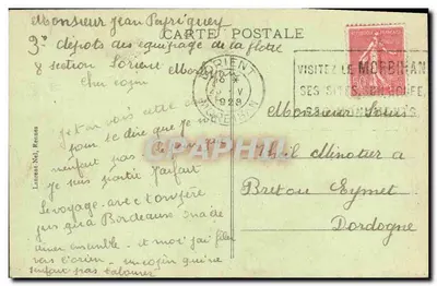 O Cuirassé Démocratie — Navio de guerra no mar — Editor não identificado, n° 3274 — Verso