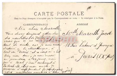 Il "Desaix" — Crociere-Corazzata — A. Bougault n°405 — Verso