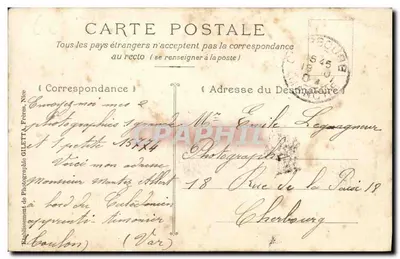 El « Desaix », crucero blindado de primera clase — Colección Artística — Edit. Giletta, fot. Nice, n° 3230 — Reverso