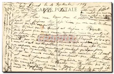 Combate Naval no Adriático — O "DIDEROT" Navio-Comandante da 1ª Esquadra lançando sua salva contra o Cruizer Austro-Húngaro "ZENTA" afundado diante de Antivari (16 de Agosto de 1914) — Verso