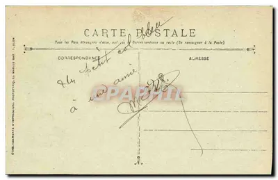 Cruiser à Barbette Du CHAYLA — Marinha Militar Francesa — Guerra 1914-18 — Verso