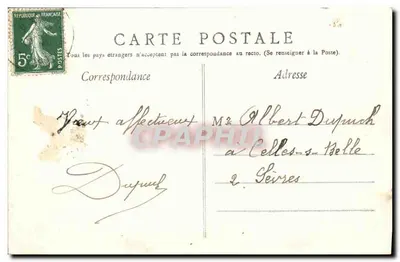 ROCHEFORT-sur-Mer — La Embarcación Escuela « Duguy-Trouin » pasando bajo el Transbordeur — Colección P. N. — Reverso