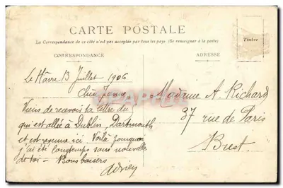 Duguy-Trouin — Campanha 1905-1906 — J. Geiser, Argel — Verso