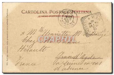 Corazzata italiana - Duilio — Ed. Vierblicher, Milano No. 1907 — Reverso