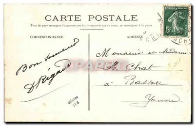 Cherbourg — El Arsenal. El "Dupleix" Crucero — Edit. L. Ratti, Nuevo-Port, Cherbourg — Reverso