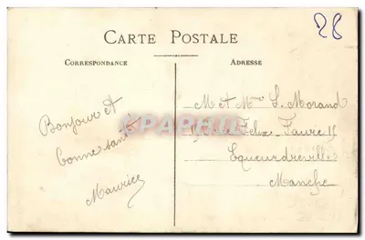 Edgar Quinet — Crucero de primera clase francés (En mar grueso) — Editor no visible — Reverso