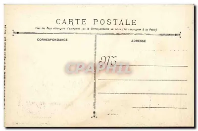 Stara pocztówka Croiseur à batterie D'Entrecasteaux — Marynarka Wojenna Francuska — Wojna 1914-15-16-17-18 — Rewers