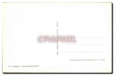 Frégata "Escarmouche" — F05 — editor C.A.P. Paris — Verso