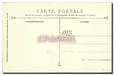 Marine Militaire Française — Torpilleur d'Escadre FAULX n°535 — Éditeur : Établissements d'Impressions Phototypiques CULON — Verso