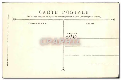 Marine Militaire Française — Torpilleur d'Escadre FAULX n°535 — Éditeur Marius Bar-Toulon — Verso