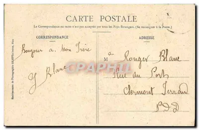 O "Galilée", couraçado de 3ª classe — Coleção Artística, n° 3227 — Edição Giletti, fot., Nice — Verso