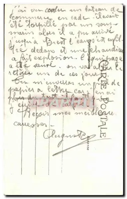 Marine Militaire — Le "Gaulois" Cuirassé d'Escadre — Éditeur F.T.T. n°33 — Verso