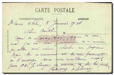 Il contro-torpediniere "Glaive" — Cherbourg — Collezione F. C. — Verso