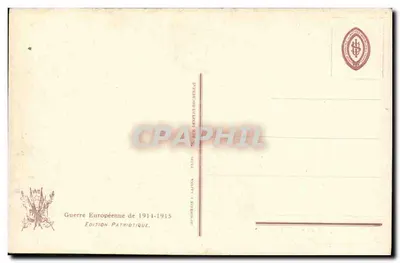H.M.S. Gurkha i H.M.S. Maori — zniszczenie niemieckiego podwodnego okrętu U.8 — Wzór Paris 2275 — Rewers