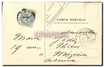 Le Hoche — Cruiser da Marinha Francesa — V.P. Paris No. 14 — Verso