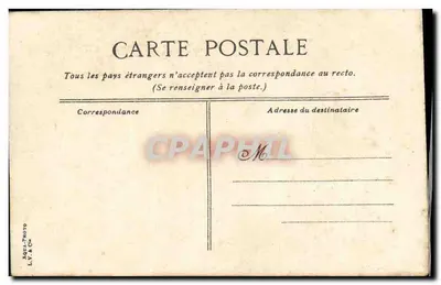 Le Hoche, encouraçado de guarda-costas admiral — Marinha francesa — L.Y. & Cie — Verso