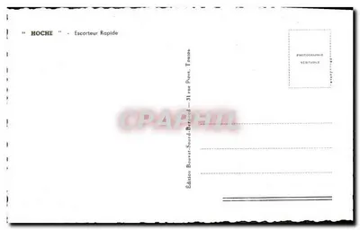 “HOCHÉ” — Escorteur Rapido — Edição Bouvet-Sourd-Bertrand, 31 rue Piérot, Toulon — Verso