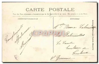 Catástrofe do "Iéna" — Praça de Armas, Cerimônia Religiosa — Atelier de Phototypie Guende, Manneville — Verso