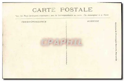 Catástrofe do "Iéna" — Aguardando o Desembarque — Atelier de Phototype Gueuze, Marselha — Verso