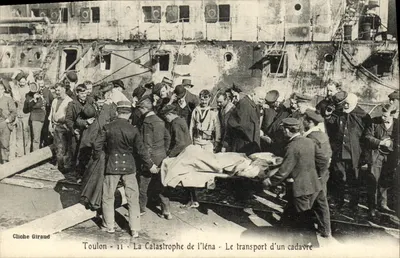 Toulon - 11 - Tai nạn của Elena - Việc di chuyển một thi thể — Cliché Giraud