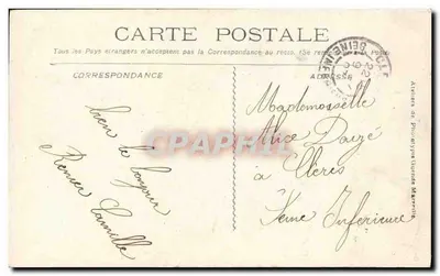 Navio de guerra francês — O "IÉNA" — editor não identificado — Verso