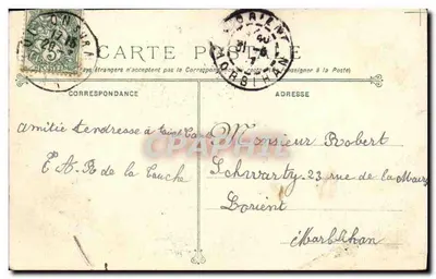 Cuirassé d'Escadre Iéna — détruit par l'explosion le 12 Mars 1907 — Phototypie Marius Bar, Toulon — Verso