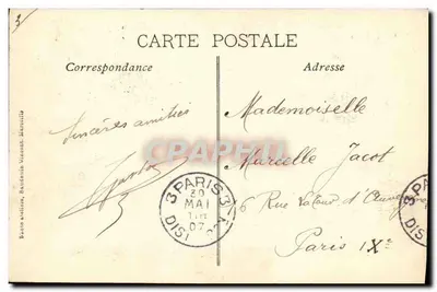 Toulon — Catastrofe do Couraçado Iéna 12 de Março de 1907 — Editor Cl J Félix, n° 152 — Verso