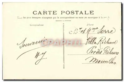 Chirros e "Deno" destruídos por uma explosão no dia 12 de Março de 1902 — edição de MONTIGNY — Verso