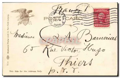 U.S.S. 아이오와 — 뉴욕 항구 — Illustrated Postal Card Co. 뉴욕 — 뒷면
