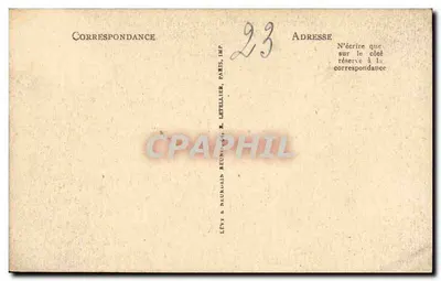 Czołg torpedowy "Jaguar" — ilustracja autorstwa R. Dumont-Duparc — seria LL n°24 — Rewers