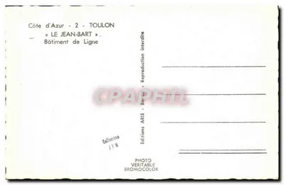 Le Jean-Bart — Crucero de línea — Ediciones ARIS — Reverso