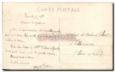 Cruzador blindado Jeanne d'Arc — Guerra Naval 1914-1916 — Editor não visível — Verso