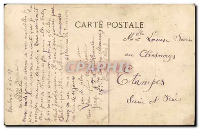 Cuirassé d'Escadre « Justice » — Marine Nationale — 14 868 tonnes — éditeur E.D. n°81 — Verso