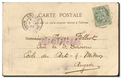 Le Kléber — Croiseur-cuirassé. Le Pont — Henry Cuillier, Bordeaux, n°44 — Rewers