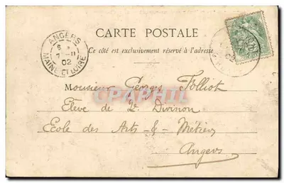 Bordeaux — Le Kléber, croiseur-cuirassé avant son lancement — Henry Guillier, 31, 42 bis et 44, rue Fonneuve — Libourne — Achterkant