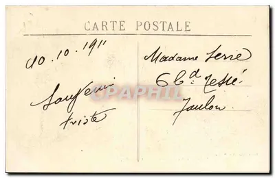 Toulon - Funerali delle Vittime della « Liberté », 3 Ottobre 1911 — Sfilata del Clero — Verso
