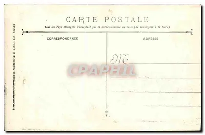 Catastrofe do encouraçado LIBERTE — 25 Setembro 1911 — Estabelecimentos Imp. Fototip. de MARL. C. BAR - TOULON — Verso