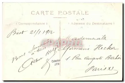 BREST — O Torpilleur "Flamberger" — Editor KD, n°31 — Verso