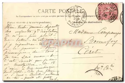 Le Linois, Cruiser de 1ª Classe — Marinha Francesa — Guende fot. Marseille 529 — Verso