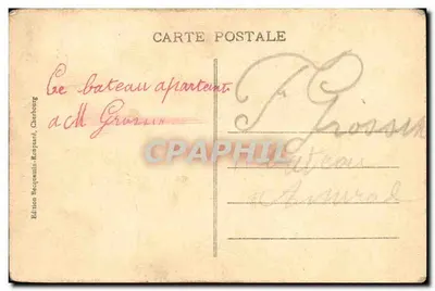 Cherbourg — Le Cuirassé "Lorraine" — Édition Bequemin-Ronpaard, Cherbourg — Verso