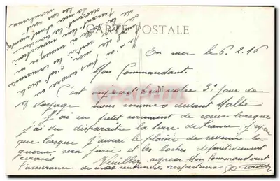Lutetia — Crociere Ausiliaria Francese di Prima Classe — H. Grimaud et Cie, Marsiglia — Verso