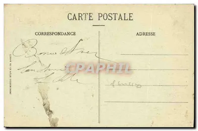Le Magellan — trois-mâts à coque noire et blancs, avec drapeau français — Collection H. Laurent, Port-Louis, n° 3681 — Verso