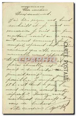 O Cruiser-Couraçado Marseille — Campanha 1914-15-16-17 — Coleção H. Laurent, Fort-Louis — Verso