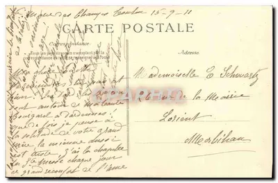 O "Masséna" após a Revista — Revista Naval de Toulon — Setembro 1911 — Editor ELD — Verso