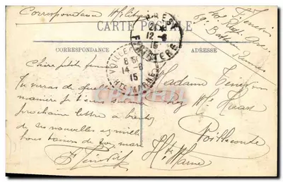 Brest — Saída do Cruzeiro "Montcalm" — LL. — n° 158 — Verso