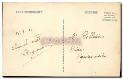 O "Montcalm" — Navio de guerra francês — Editor LL — Verso
