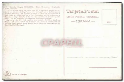 Fragata Numancia — Marina de Guerra Espanhola — Série Standard — Verso
